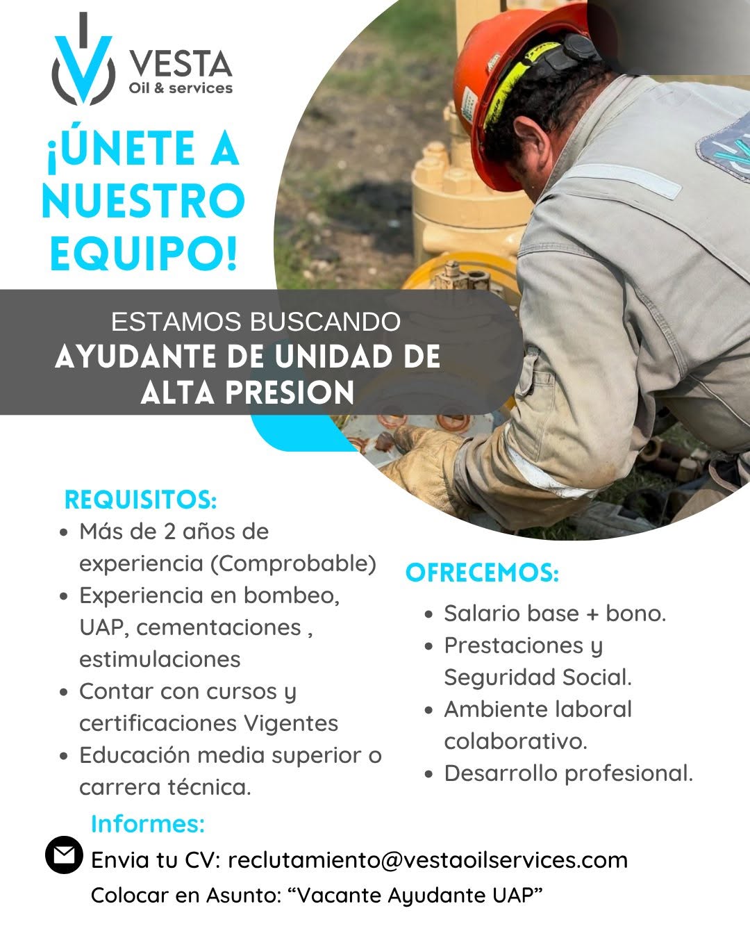 Ayudante de Unidad de Alta Presión