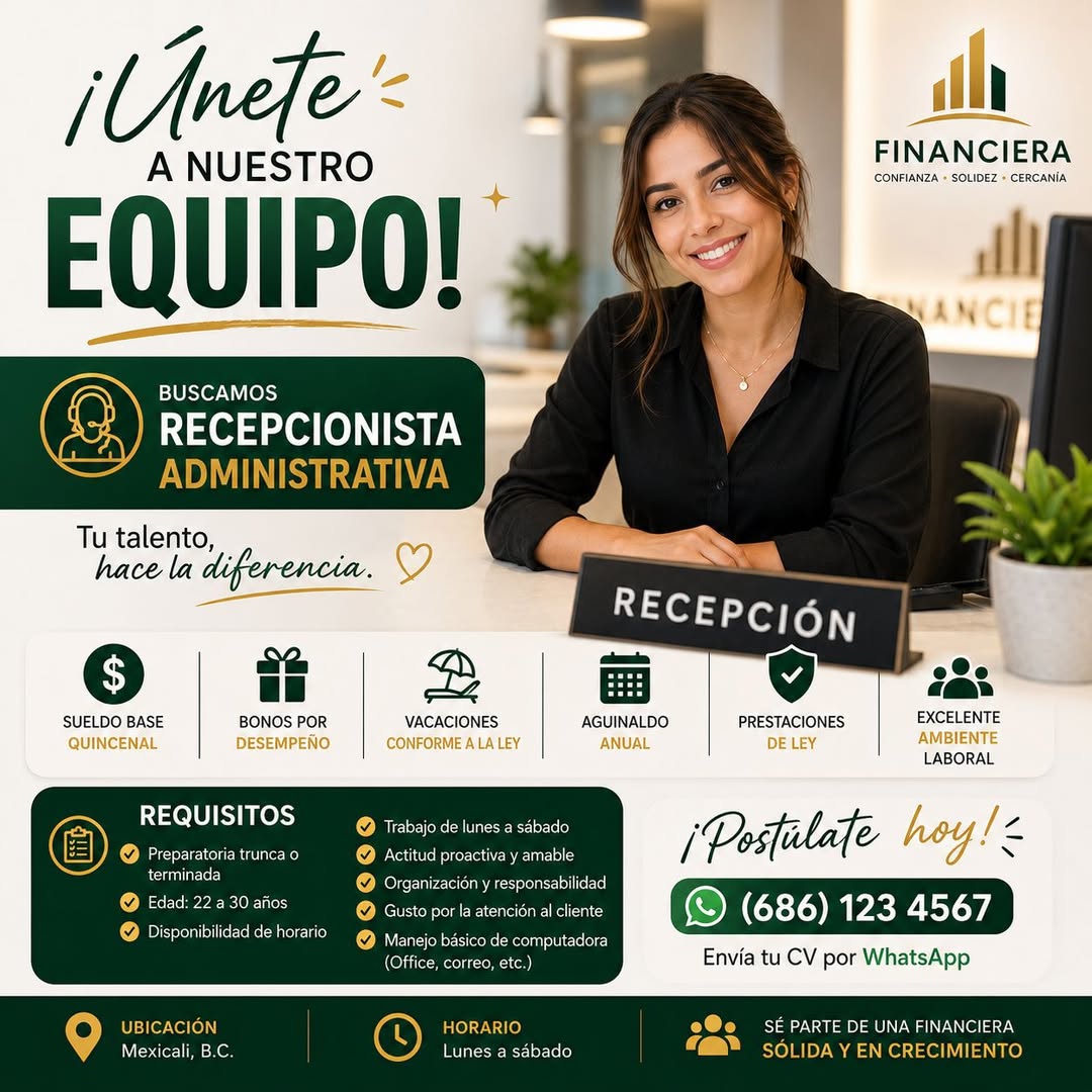 Recepcionista Administrativa