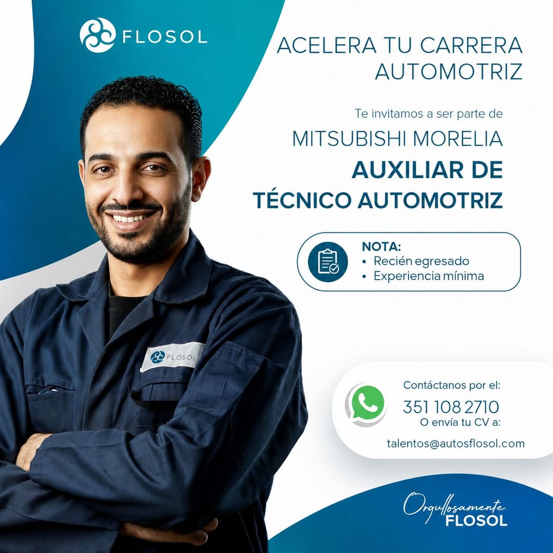 Auxiliar de Técnico Automotriz