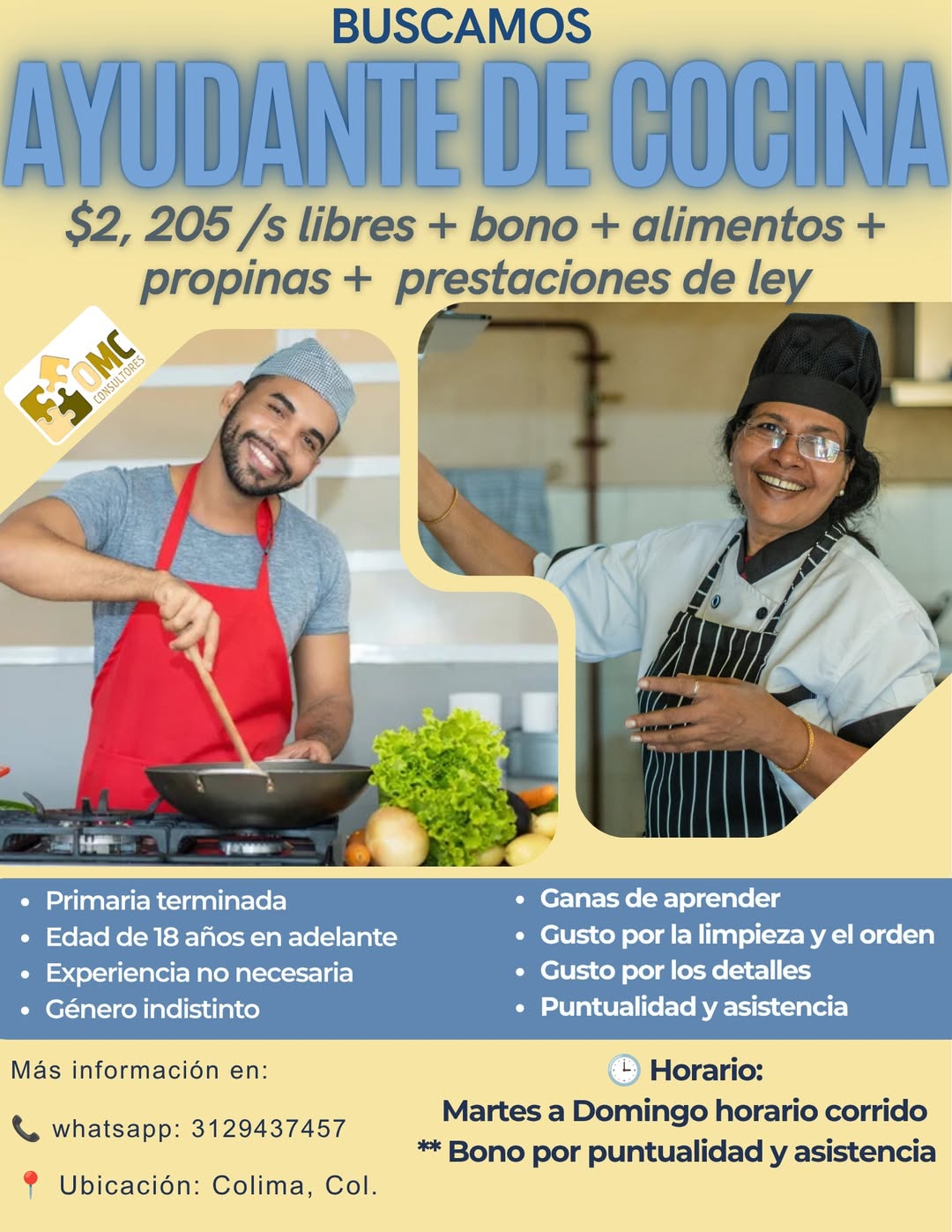 Ayudante de Cocina