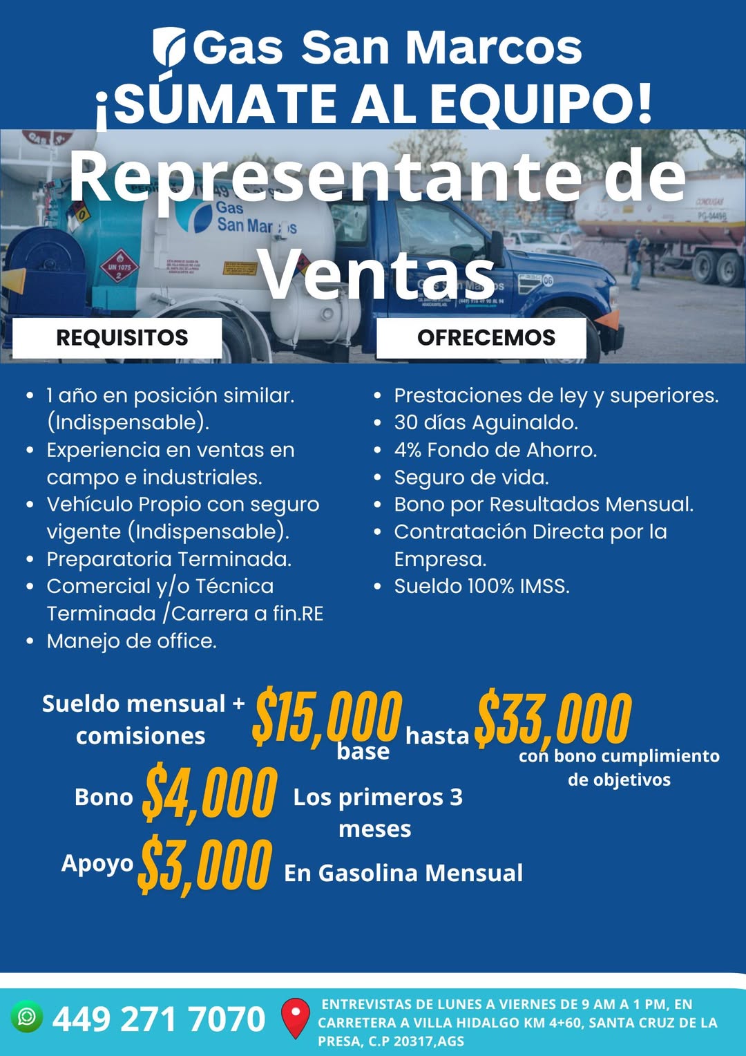 Representante de Ventas