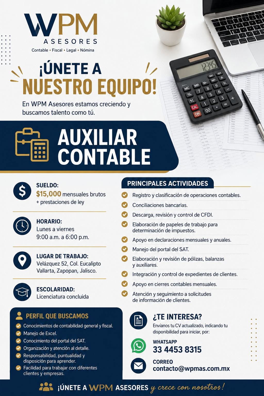 Auxiliar Contable