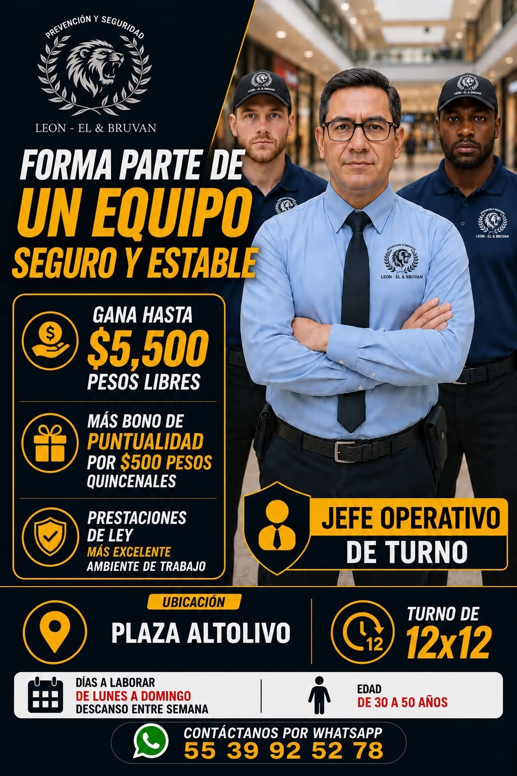 Jefe de Turno Seguridad Privada