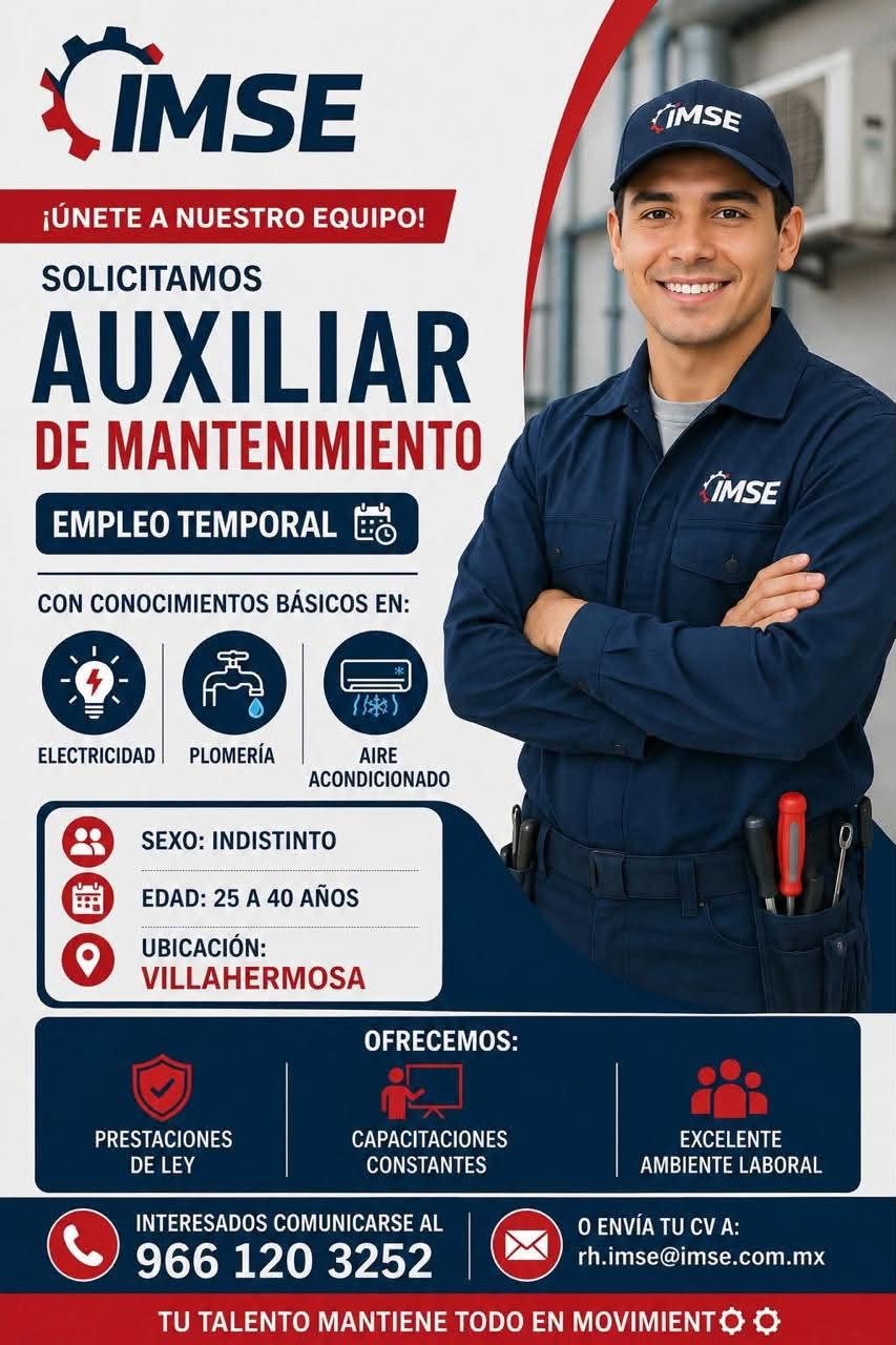 Auxiliar de Mantenimiento