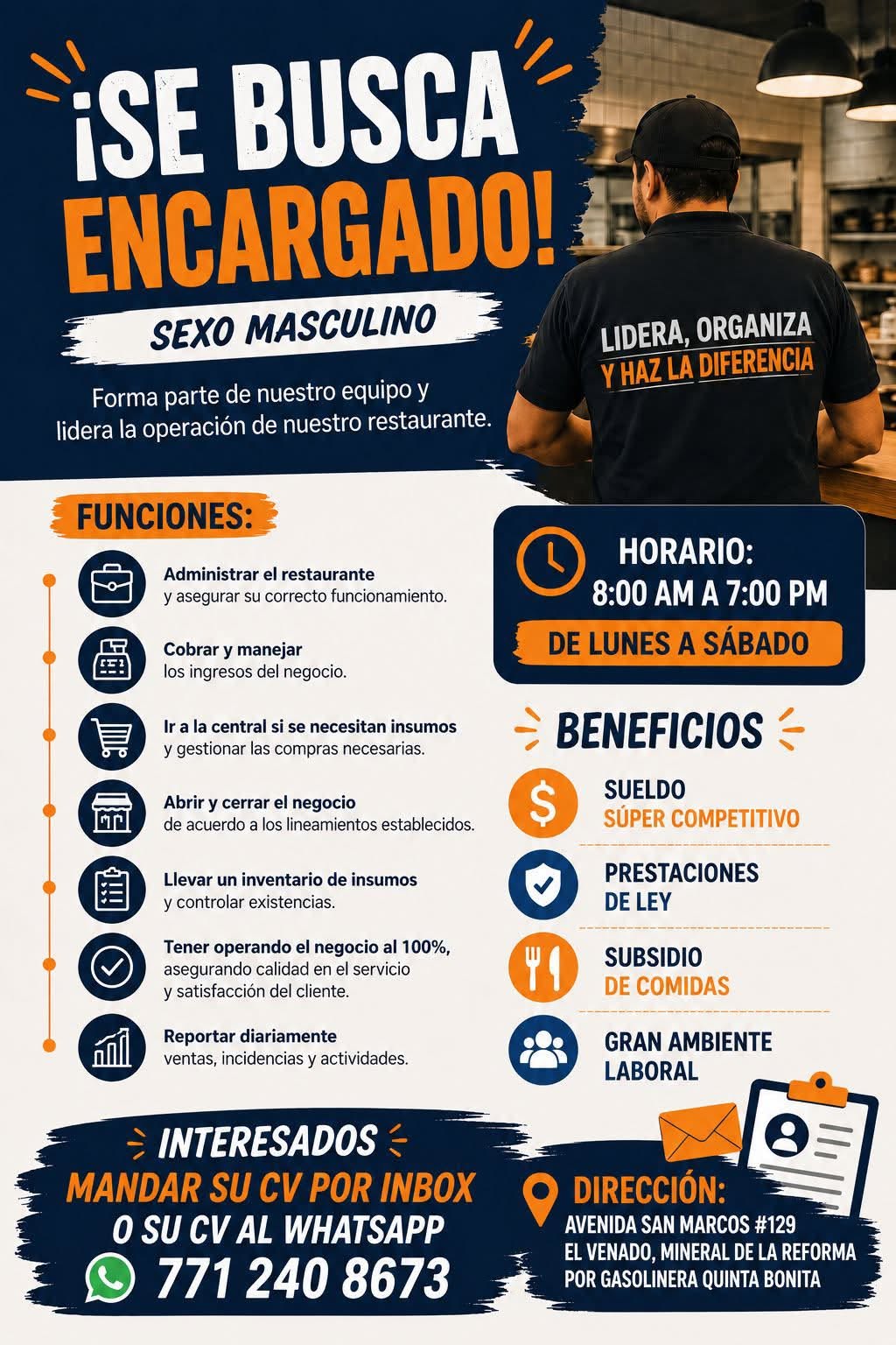 Encargado de Restaurante