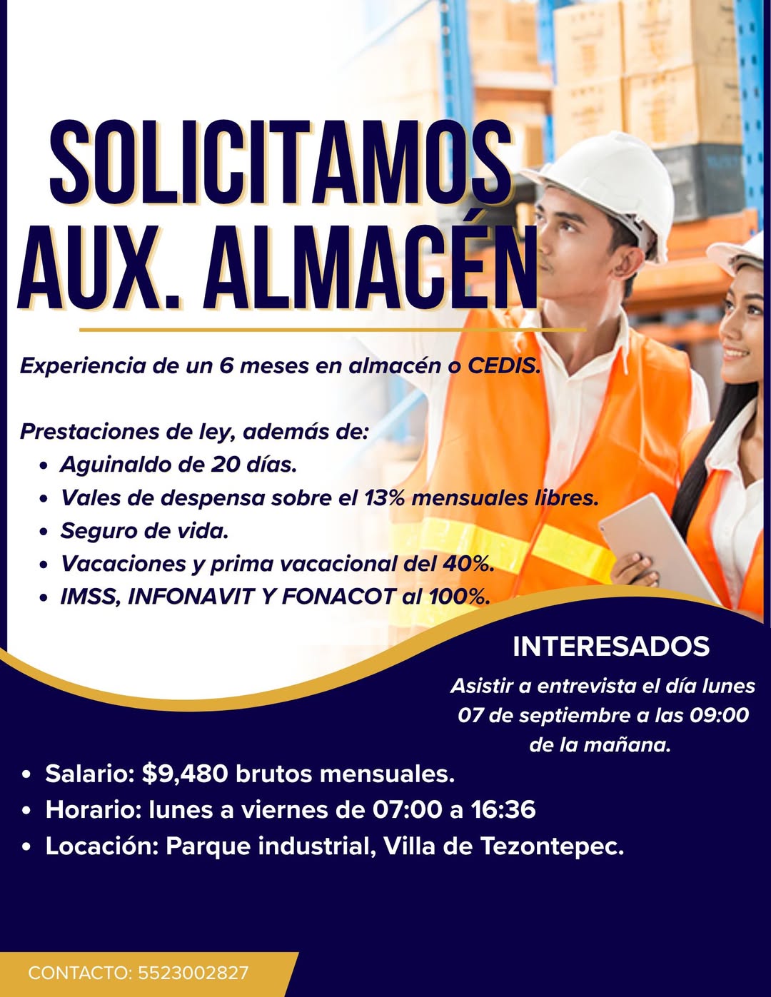 Auxiliar de Almacén