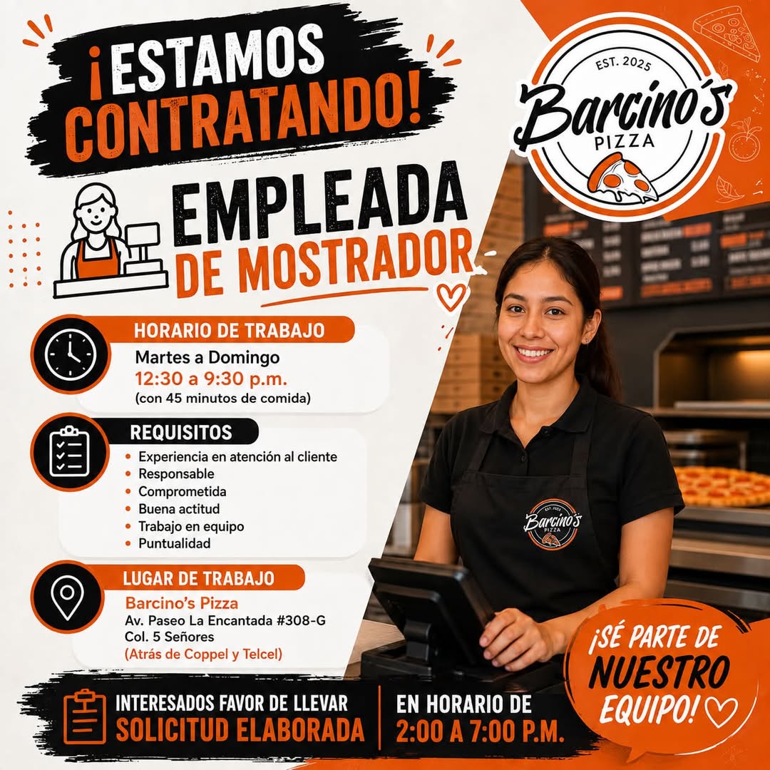 Empleada de Mostrador