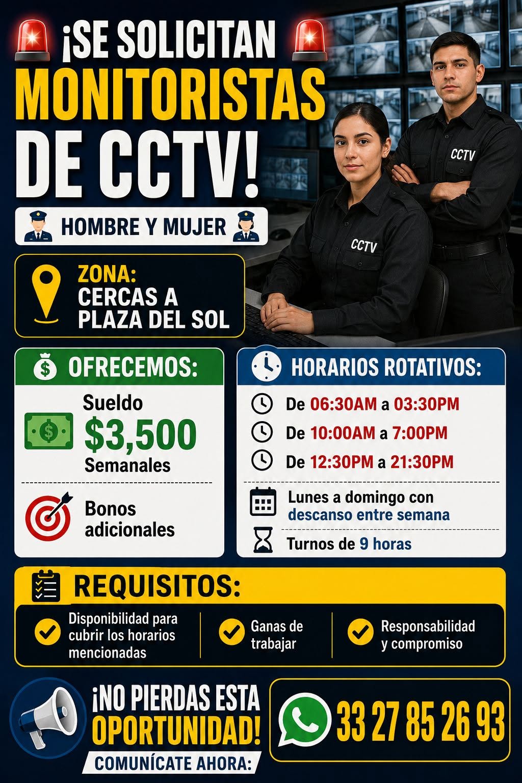 Monitorista de CCTV