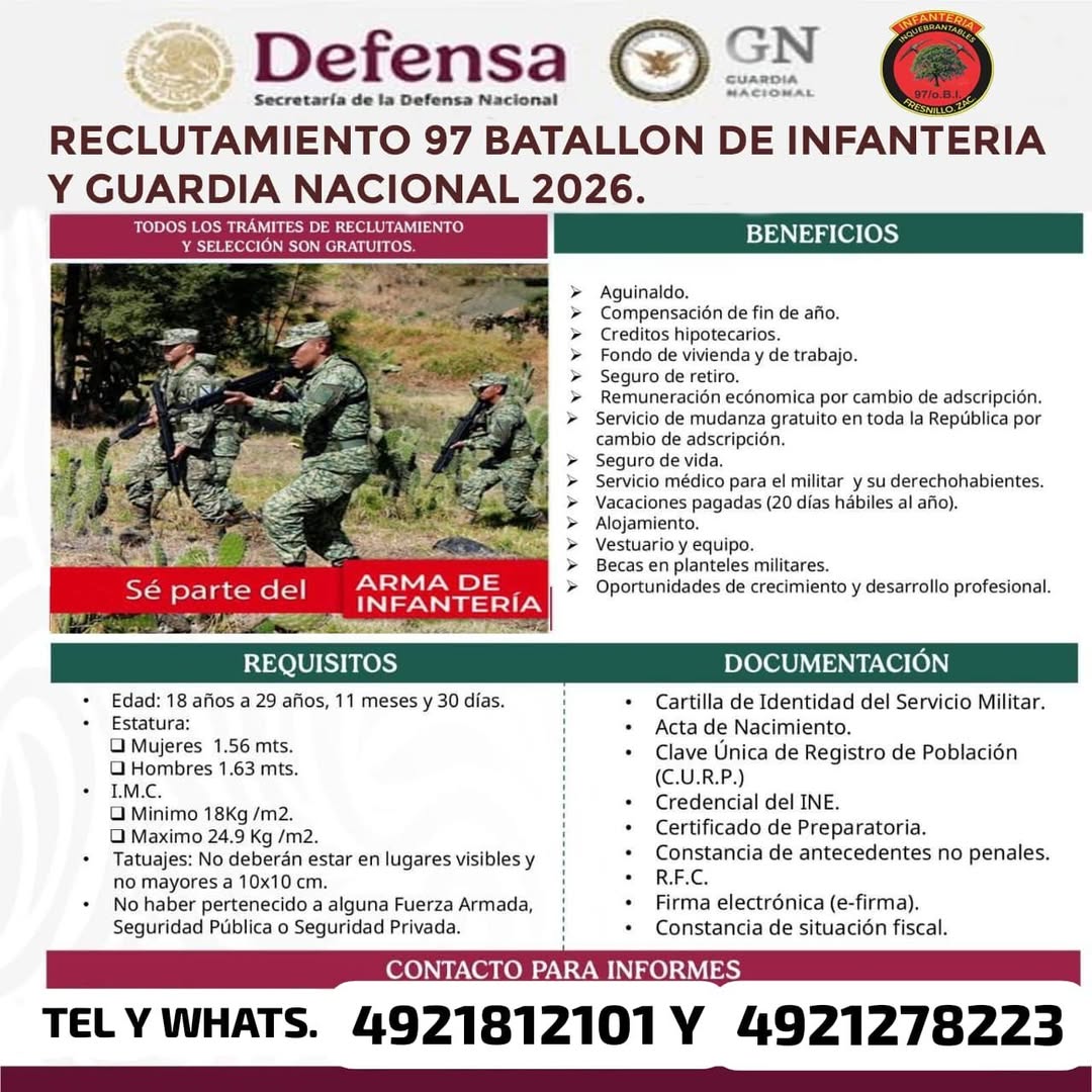 Reclutamiento 97/o Batallón de Infantería