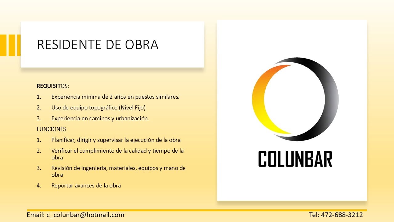 Residente de Obra