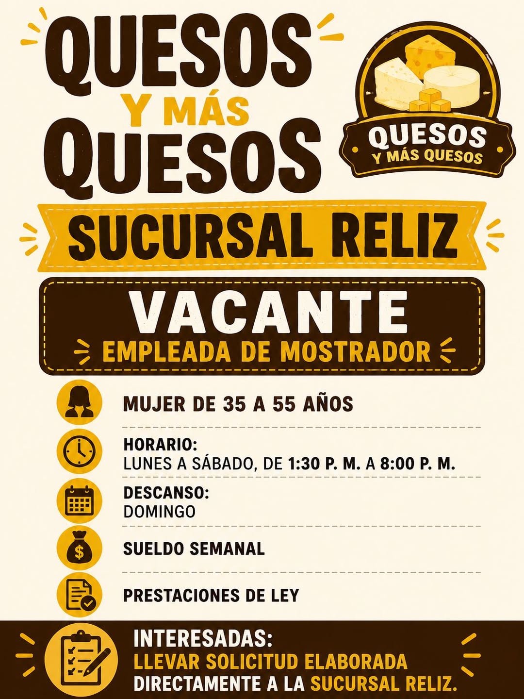 Empleada de Mostrador