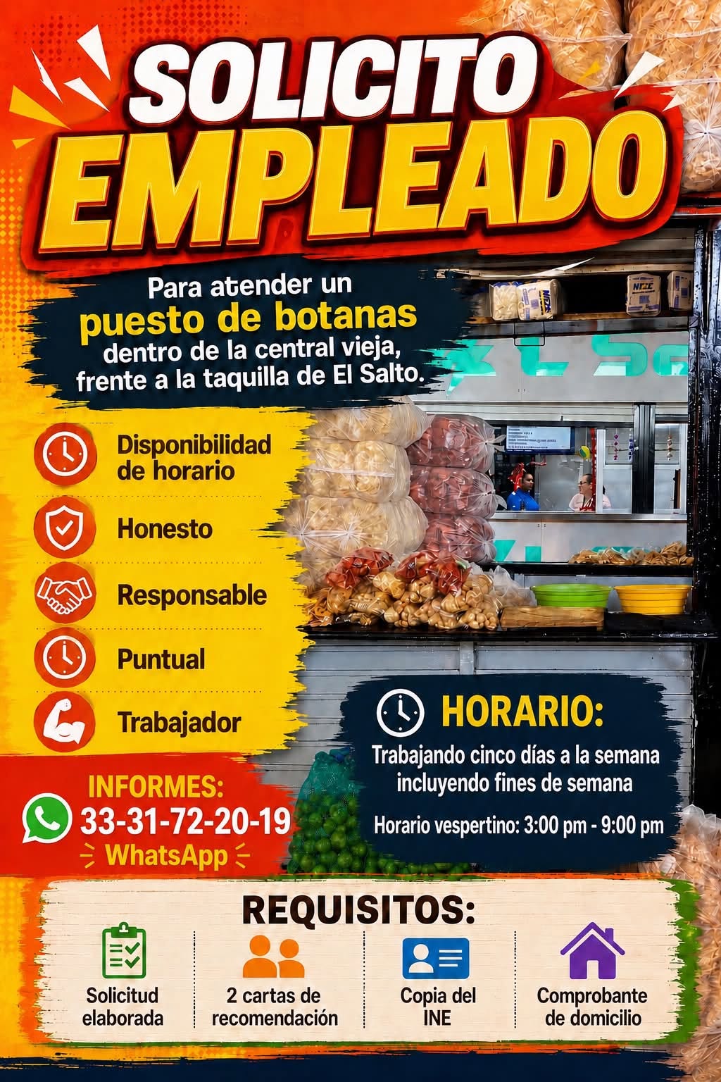 Empleado de Botanas