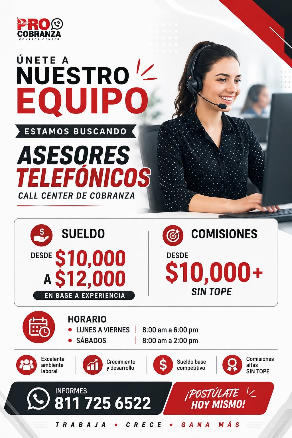 Asesor Telefónico Call Center de Cobranza