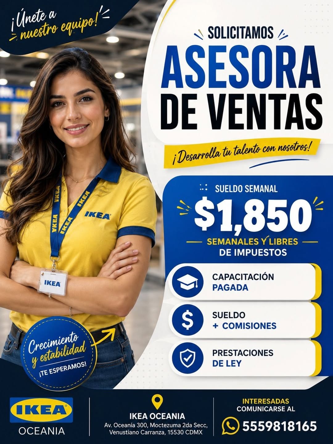 Asesora de Ventas