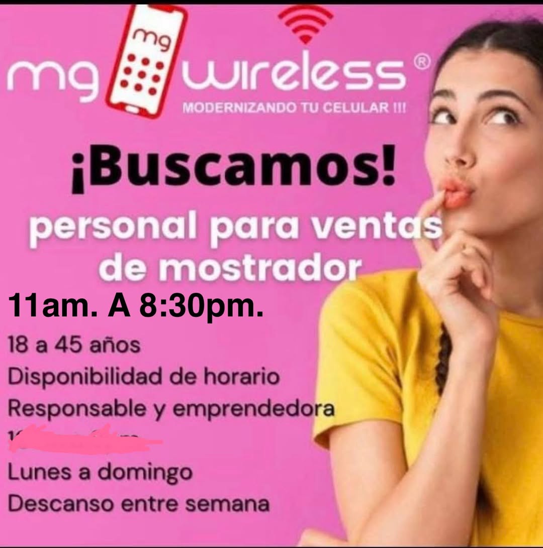 Personal para Ventas de Mostrador