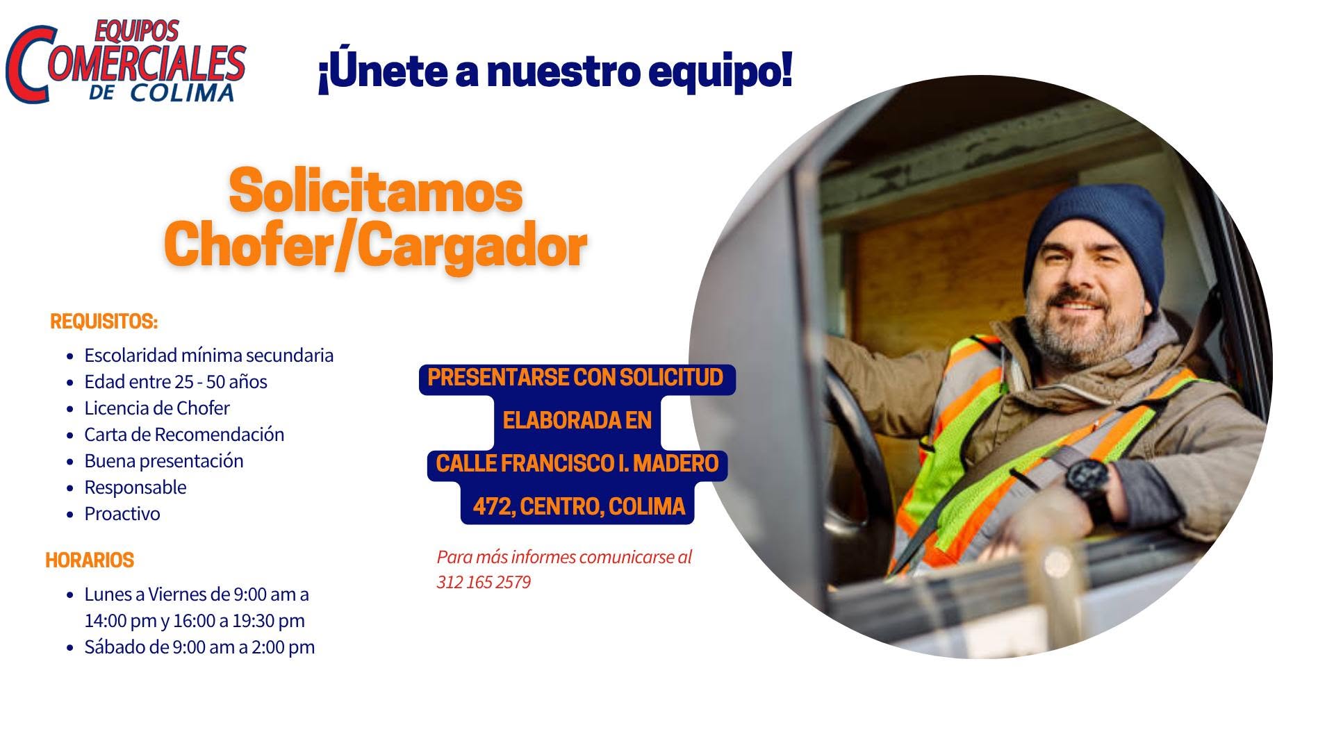 Chofer/Cargador