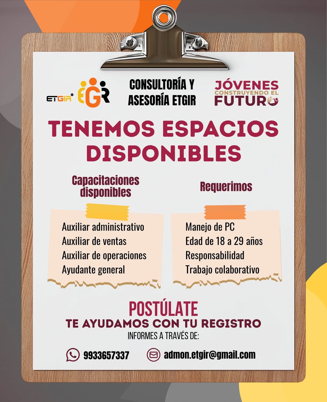 Auxiliar Administrativo