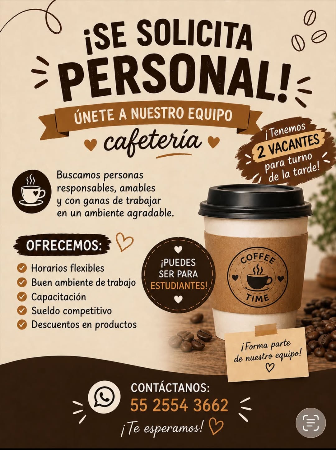 Personal de Cafetería