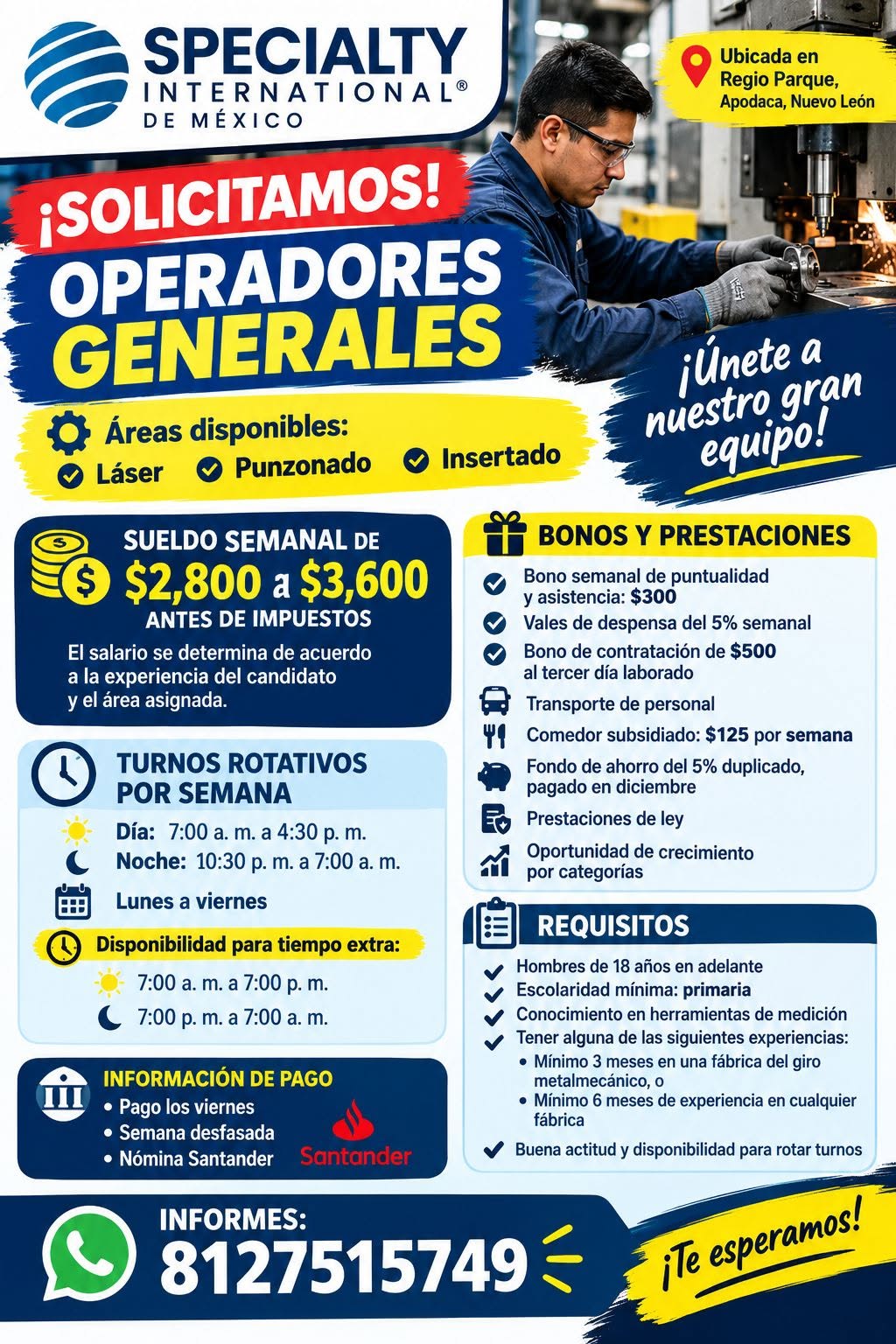 Vacante disponible