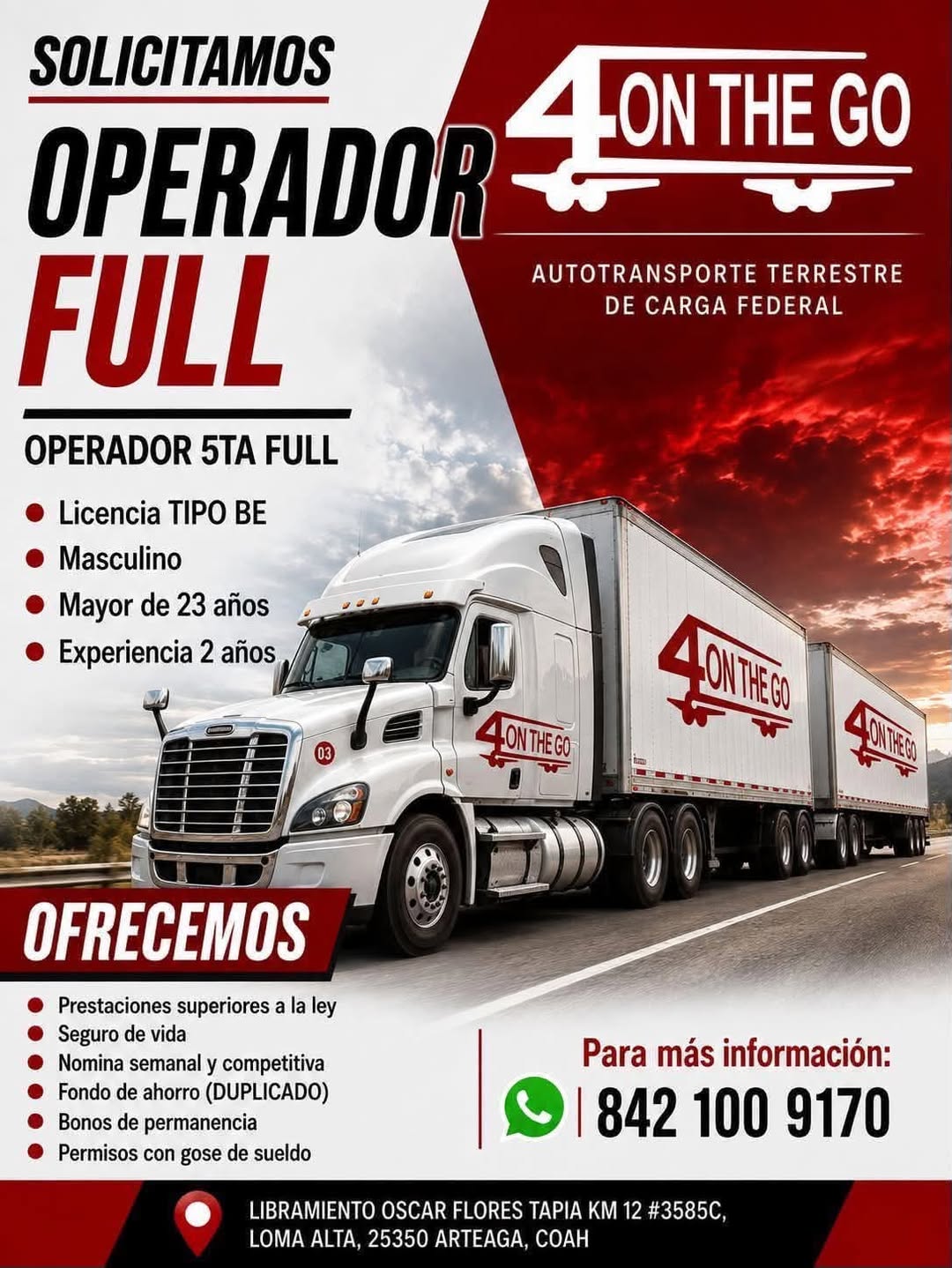 Operador 5ta Full