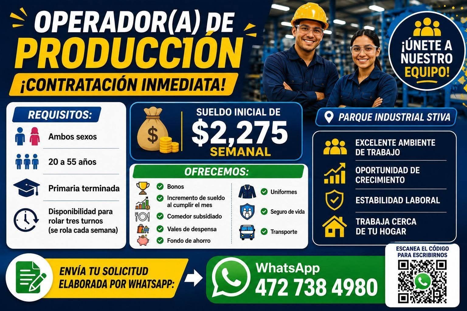 Operador(a) de Producción