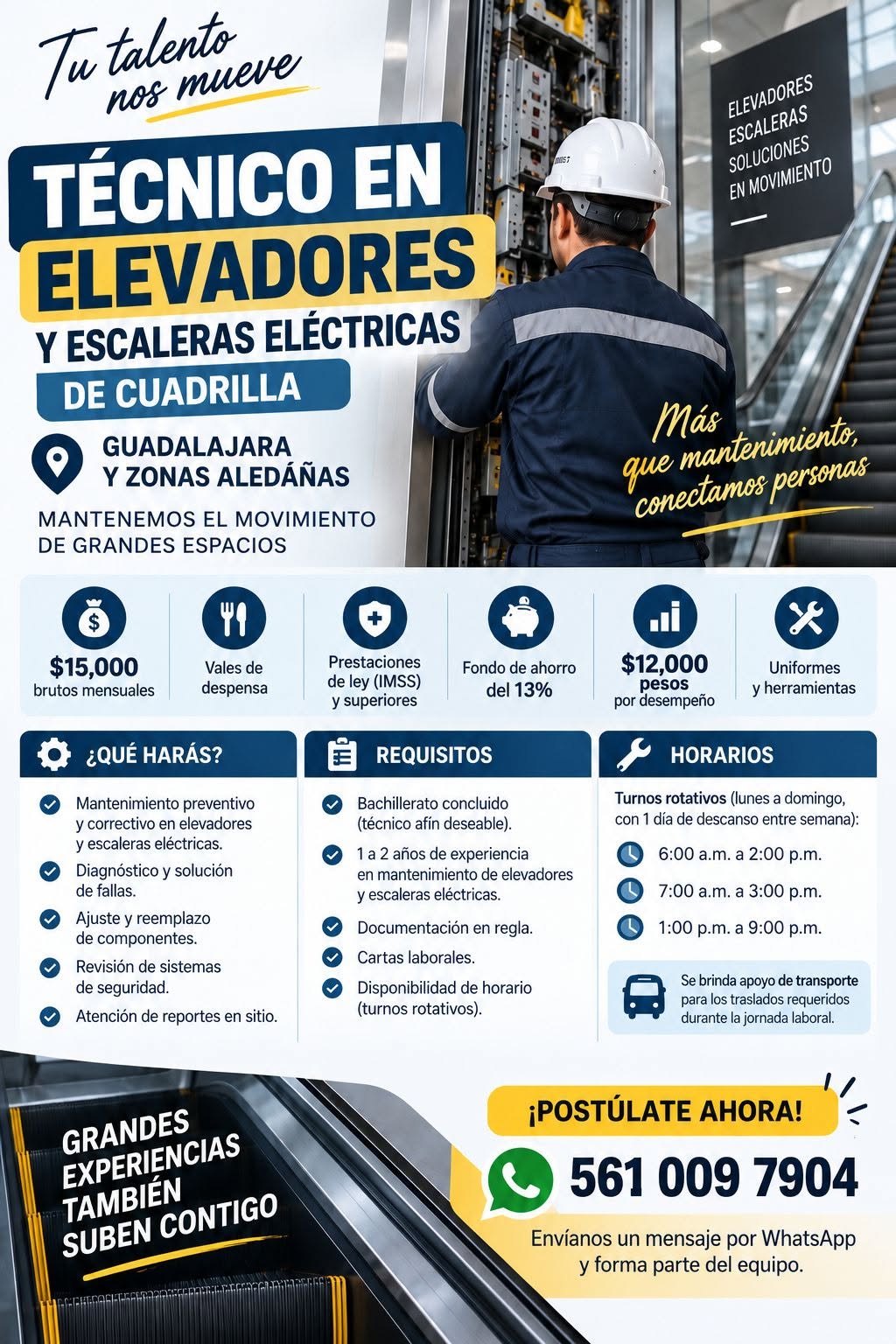 Técnico en Elevadores y Escaleras Eléctricas