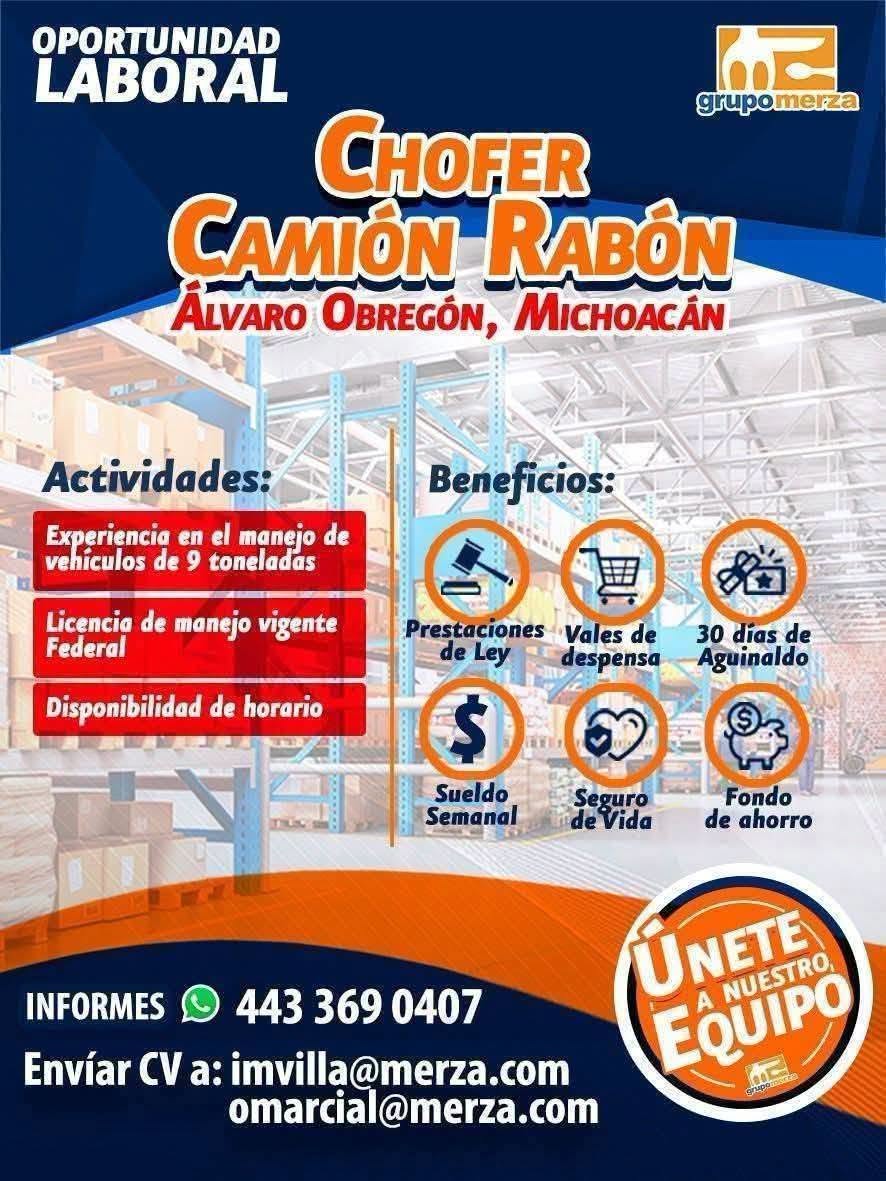 Operador de Camión Rabón