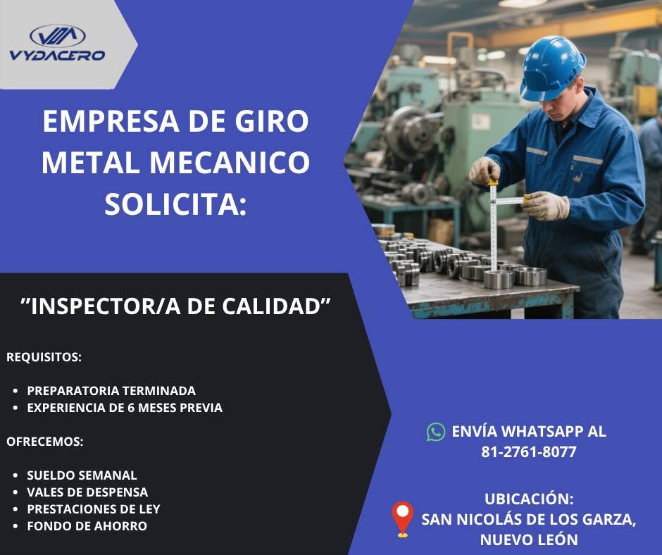Inspector/a de Calidad