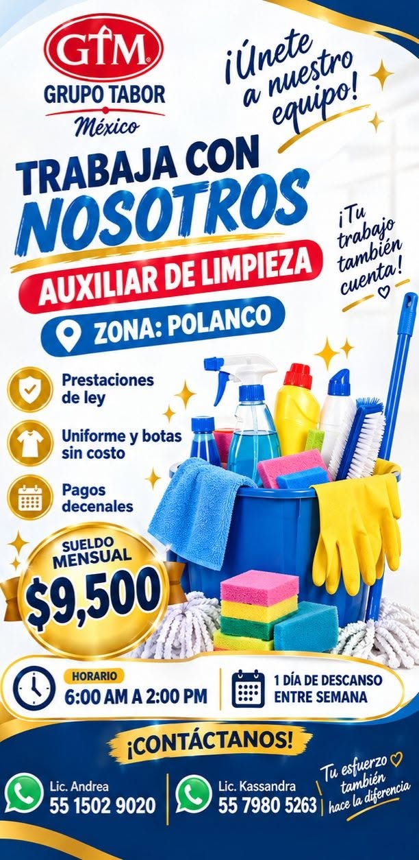 Auxiliar de Limpieza