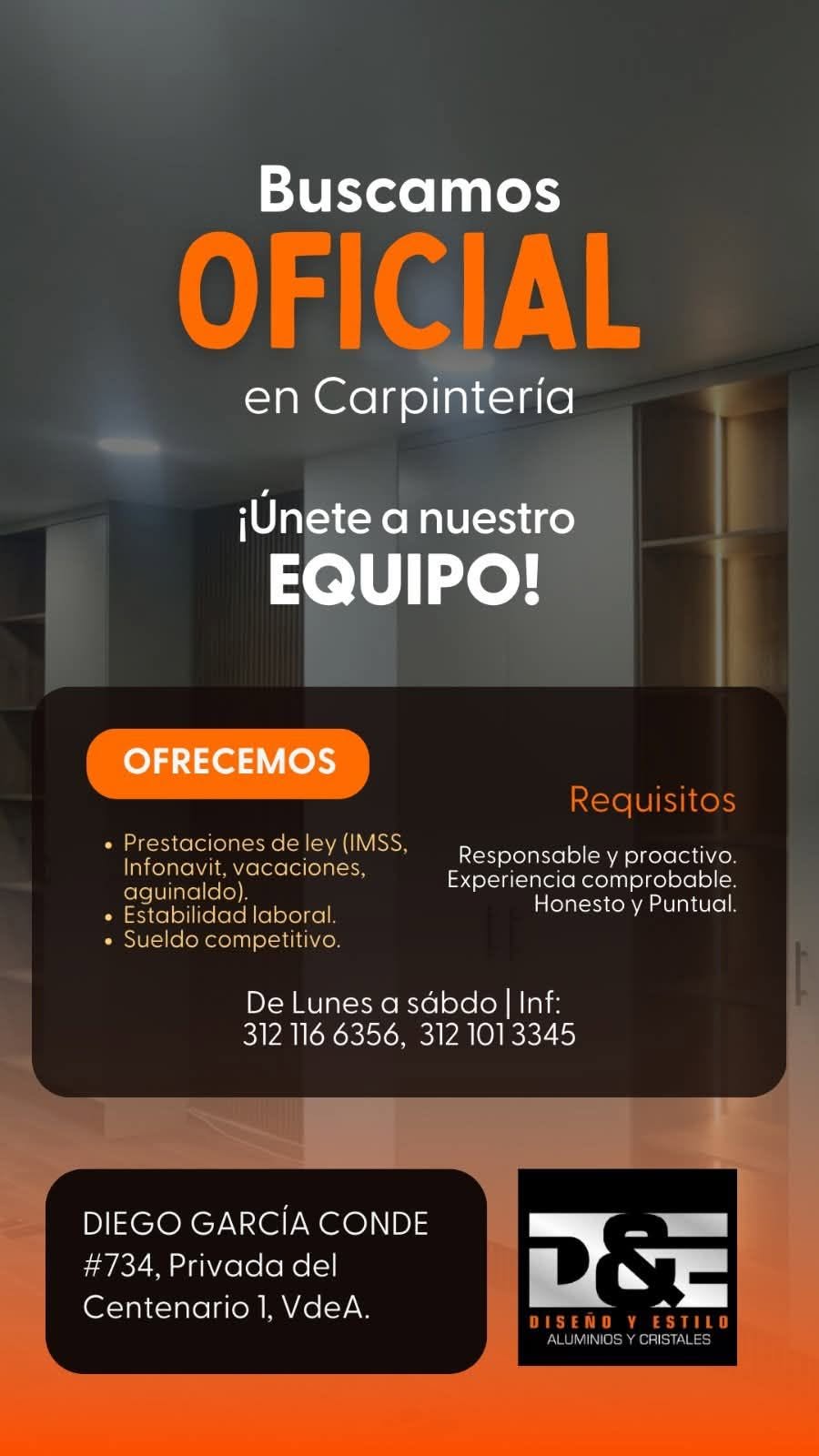 Oficial en Carpintería