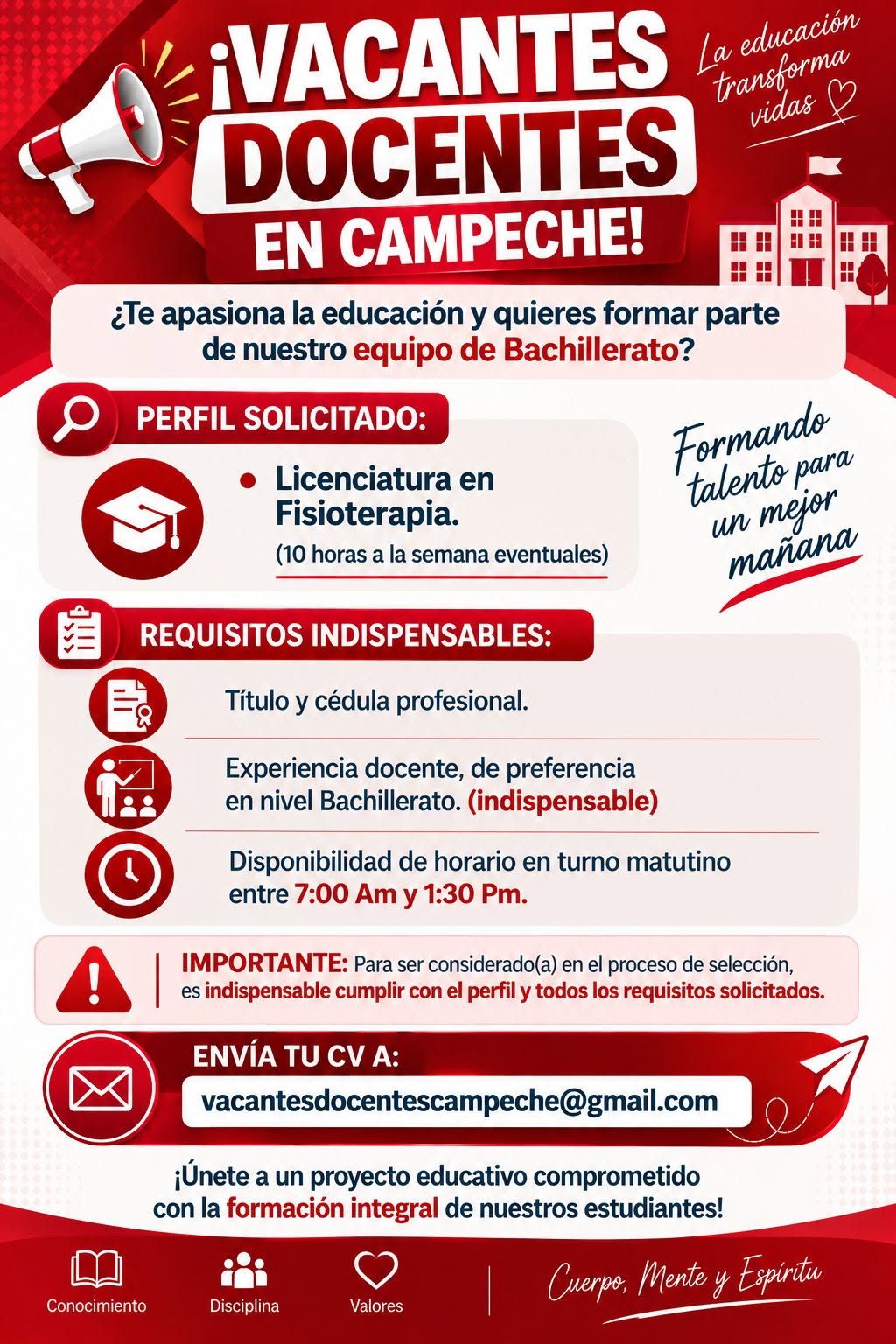 Vacante disponible