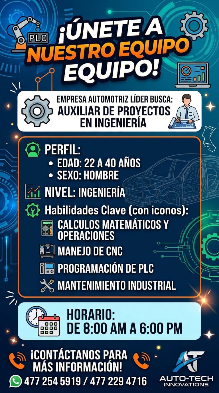 Auxiliar de Proyectos de Ingeniería