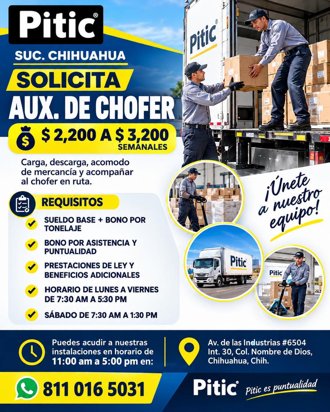 Auxiliar de Chofer