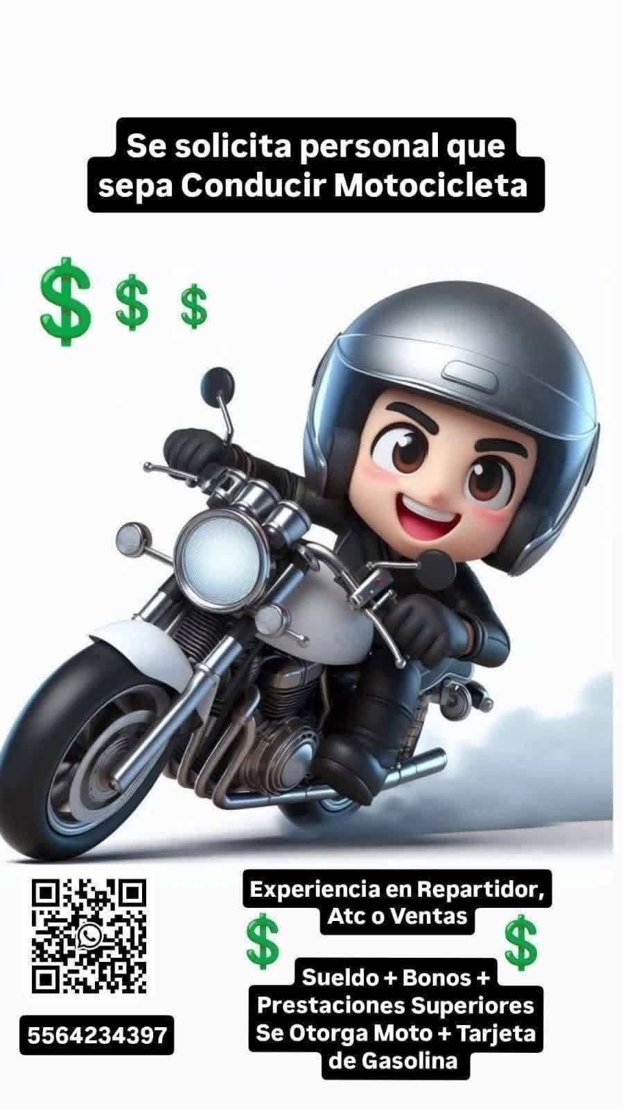 Gestor en Motocicleta