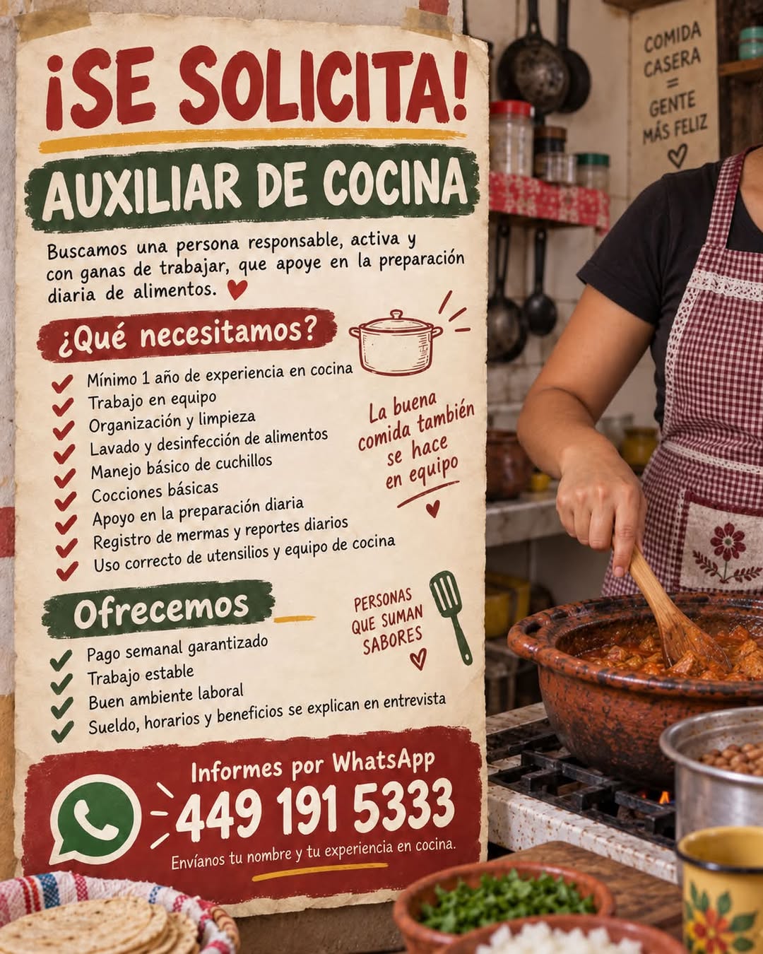 Auxiliar de Cocina