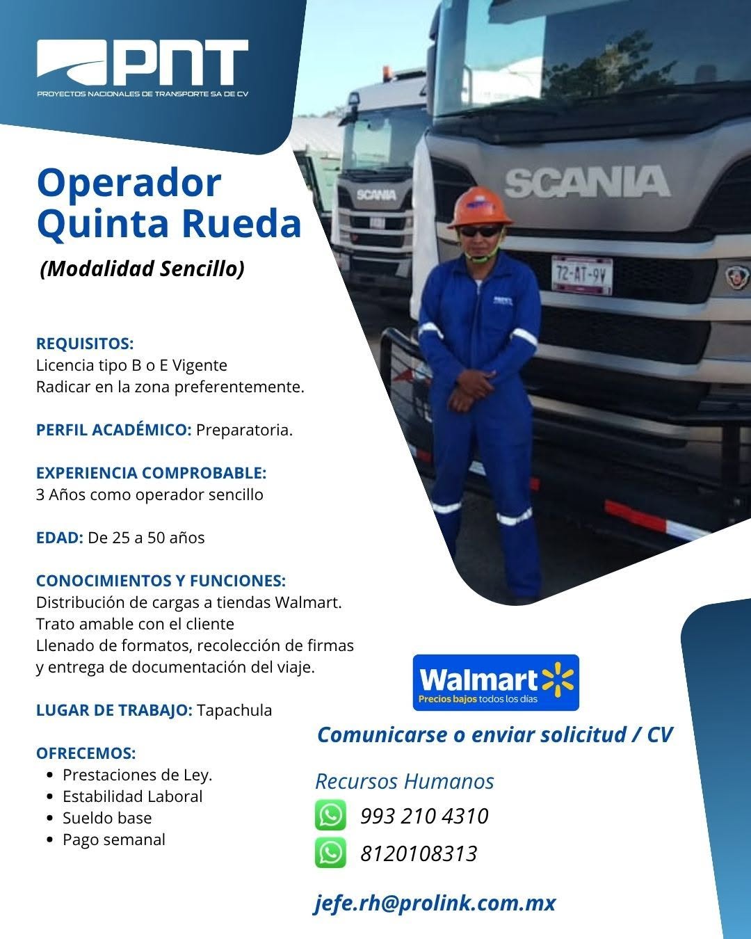 Operador Quinta Rueda