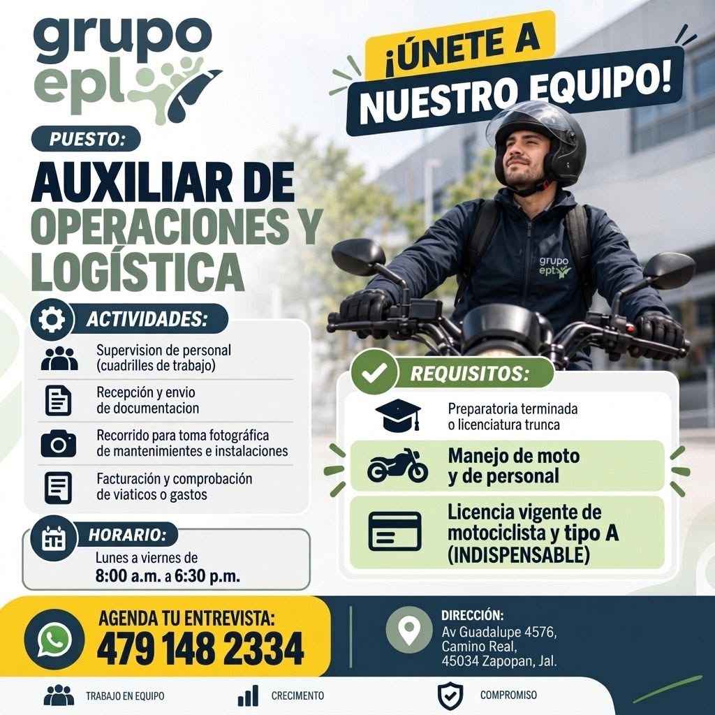 Auxiliar de Operaciones y Logística