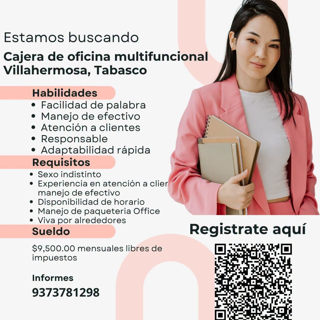 Cajera de oficina multifuncional