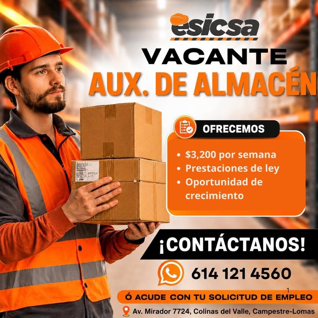 Auxiliar de Almacén