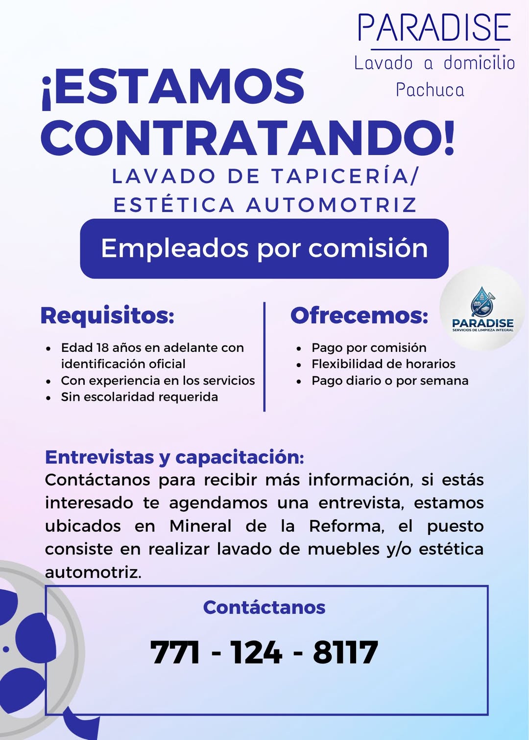 Empleado de Lavado de Tapicería