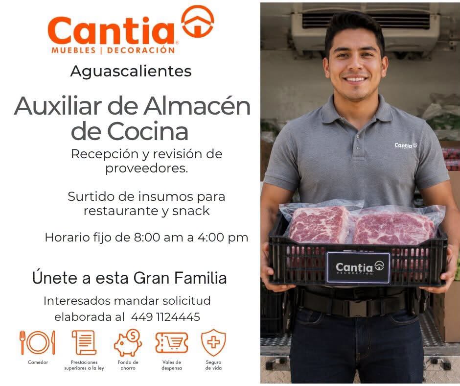 Auxiliar de Almacén de Cocina