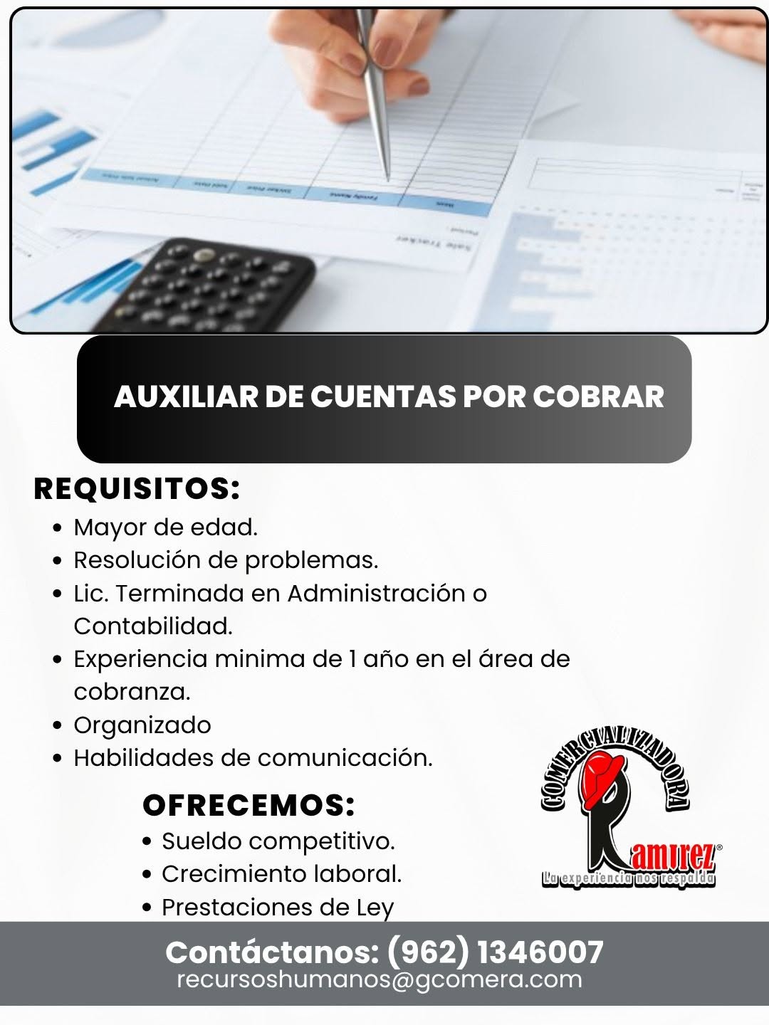 Auxiliar de Cuentas por Cobrar