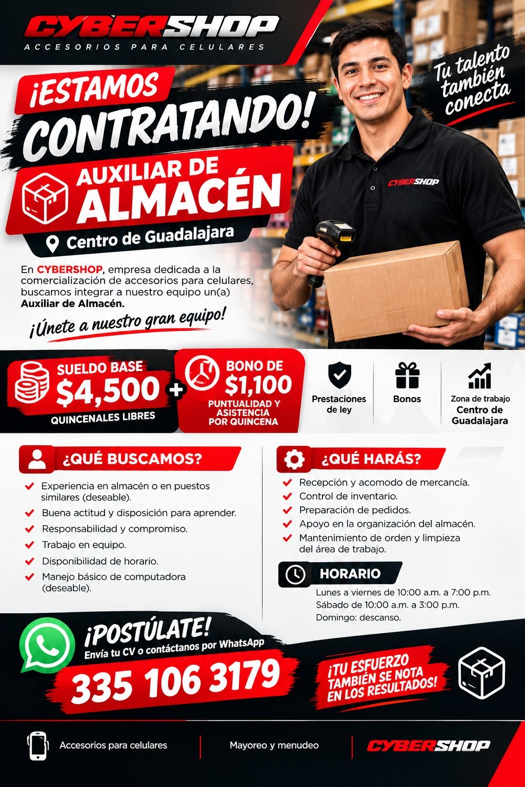 Auxiliar de Almacén