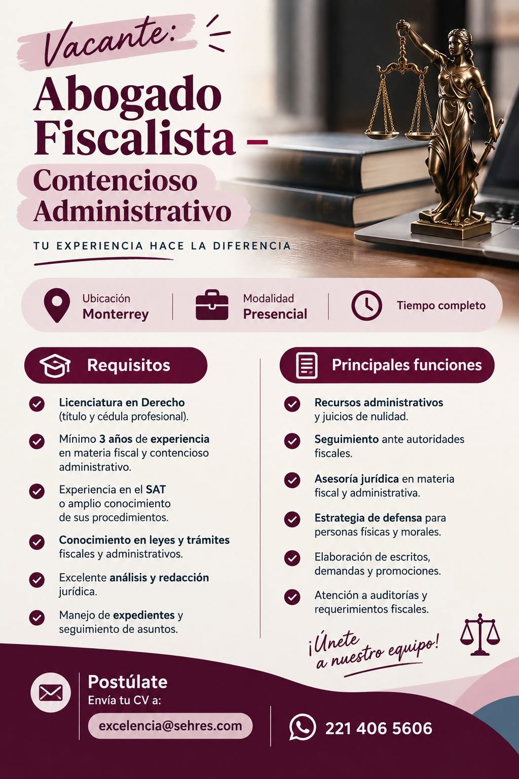 Abogado(a) Fiscalista – Contencioso Administrativo
