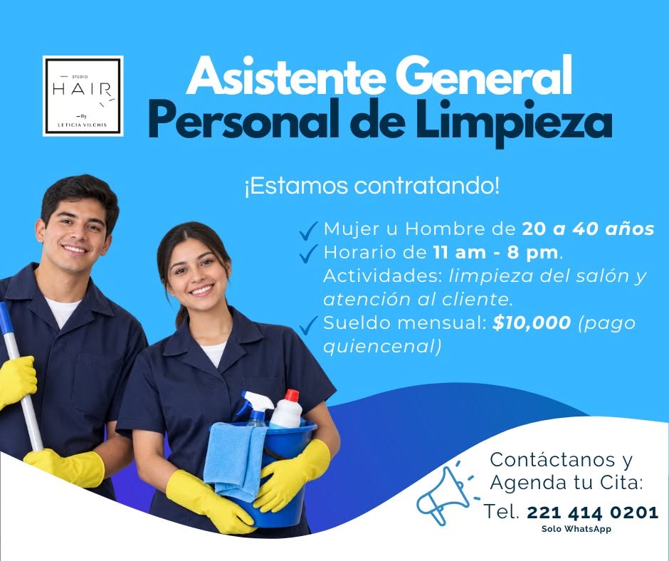 Asistente General/Personal de Limpieza