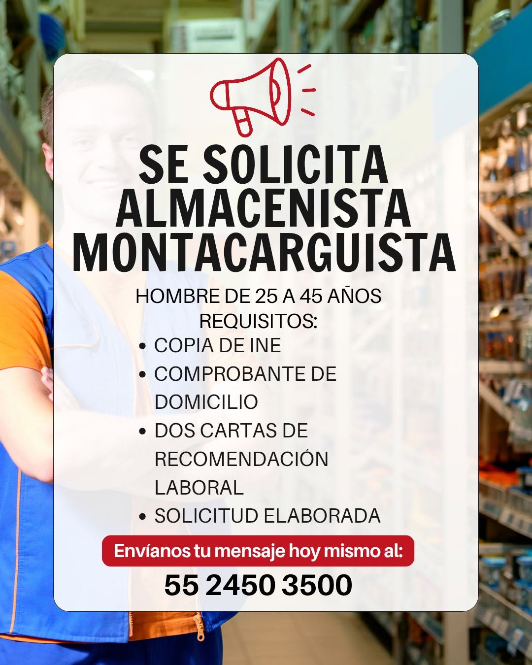 Almacenista Montacarguista