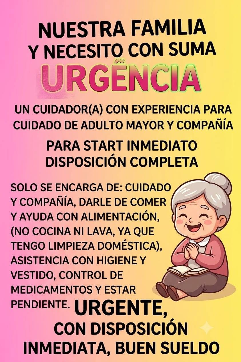 Cuidador(a) de Adulto Mayor