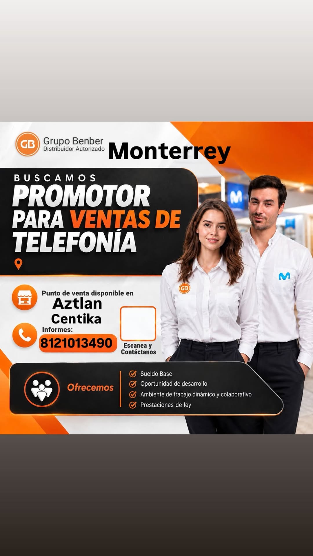 Promotor de Ventas de Telefonía