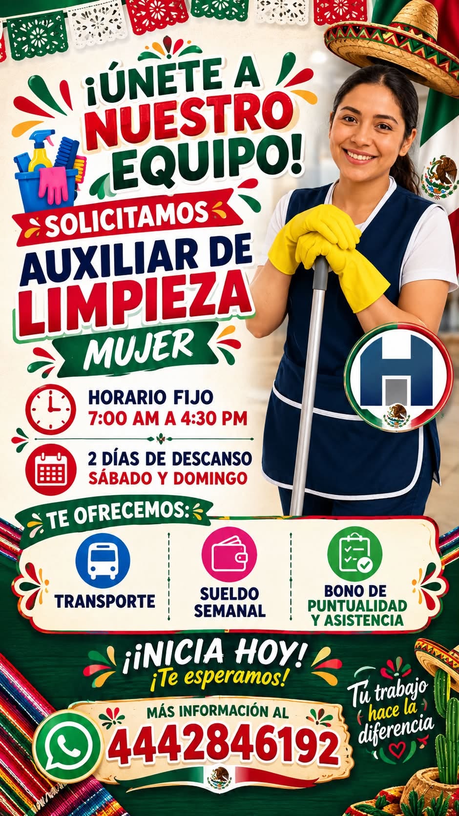 Auxiliar de Limpieza