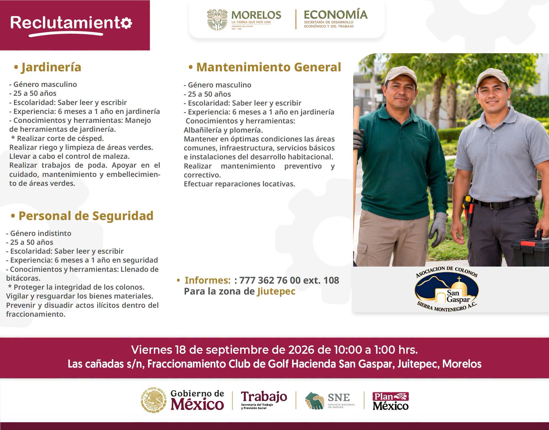 Vacante disponible